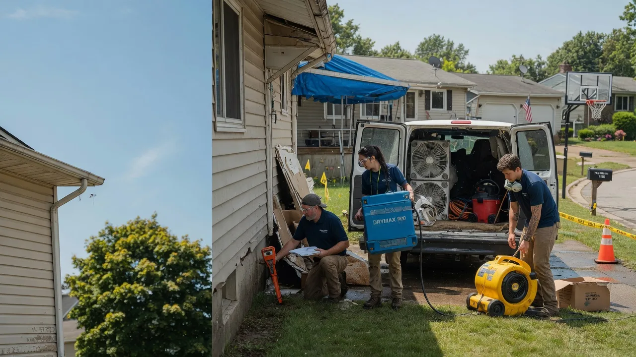 Ceiling Leak Cleanup in Evansville, MN near me